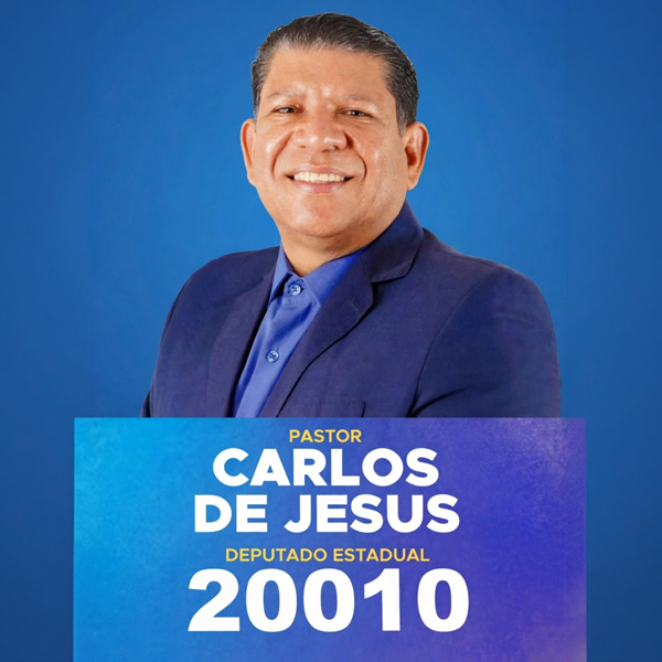 Pastor Carlos de Jesus, candidato a Deputado Estadual 20010